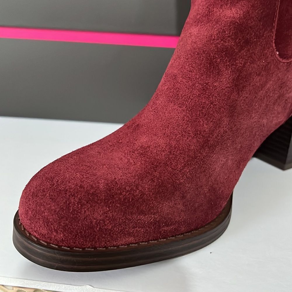 Vince Camuto Zelcinna Water-Repellent Mid-Shaft Suede Boots - Picture 5 of 7